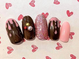 バレンタインネイル☆6600円