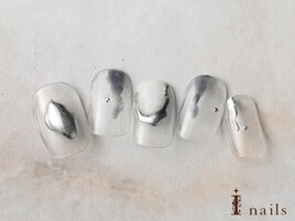 クリア凸凹ぷっくりメタリック