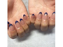 アイリッシュネイル 久屋大通店(Irish Nail)/青フレンチ