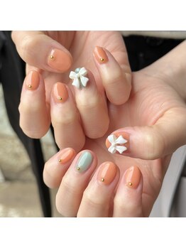 パステル×リボン