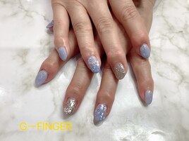 紫陽花ネイル