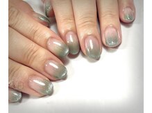 バーガンディ(BURGUNDY)/グラデーション×マグネット