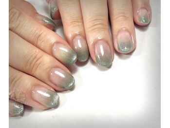 バーガンディ(BURGUNDY)/グラデーション×マグネット