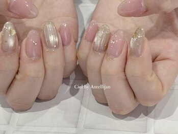 シンプルバカラネイル