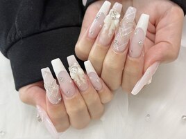 スカルプ/ロングネイル/長さ出し