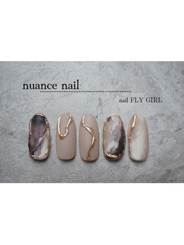 ネイル フライガール(nail FLY GIRL)/マットニュアンスネイル