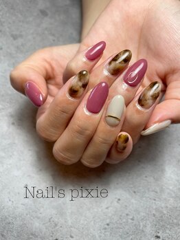 アンドエミニー エン ラボーテ(& EMINY 艶 la beaute)/べっこうネイル