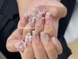かわいいチークネイル
