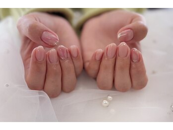 透明感ネイル/うるちゅる/ピンク