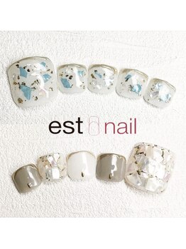 エストラッシュアンドネイル 銀座店(est lash&nail)の写真/【初回オフ無料!】足元から季節を楽しむ大人のフットネイル♪華やか.シンプル、トレンドデザインも＊銀座駅