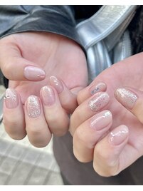 mediumヌーディー×シルバー◎