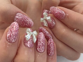 ノーヴェネイル 国分寺(nove.nail)/ピンク&ミントグリーン