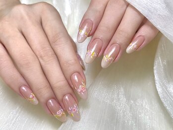 リ ネイル(ri.nail)の写真/20代~の女性に大人可愛い韓国/ワンホン/チークネイルを提供!自爪を大切にできるパラジェルも施術可能◎
