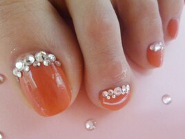 ☆オレンジ×ストーンFoot☆
