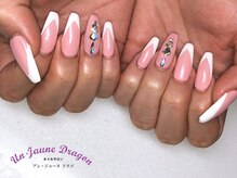 アン ジョーヌドラゴ/【ロングネイル】変形フレンチ