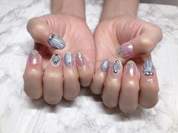 ネイルアンドアイラッシュサロン エスポアール(nail&eyelash salon espoir)/マーメイドネイル 90分コース
