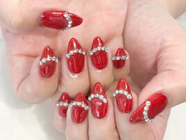 キラキラゴージャスネイル