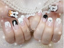 ネイルアンドまつげエクステ リッチエイト 原宿店(Rich8)/ミッキーミニーハロウィンネイル
