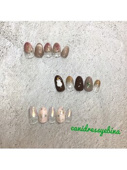 キャンアイドレッシー 海老名/定額ネイル　ゴールド