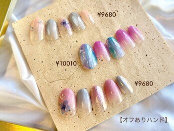 紫陽花ネイル