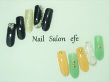 ネイルサロン エフェ(Nail Salon efe)/定額￥7900　キラキラ＆マーブル