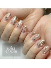 ネイルズガーデン(NAILS GARDEN)/キラキラ冬ネイル/パラジェル