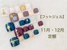 【フットジェル】11月・12月　定額デザイン　¥6740