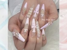ピオミエルネイル 新宿(pio miel nail)/ガーリー十字架ネイル