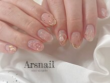 アルスネイル(Ars nail)/ちゅるん春ニュアンスネイル