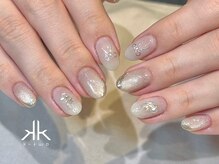ケーツーネイル(k-two nail)/1月monthly/リボンネイル(みな)