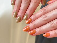 ワンアンドオンリー(One&Only)/カーキ×オレンジアシメスタイル