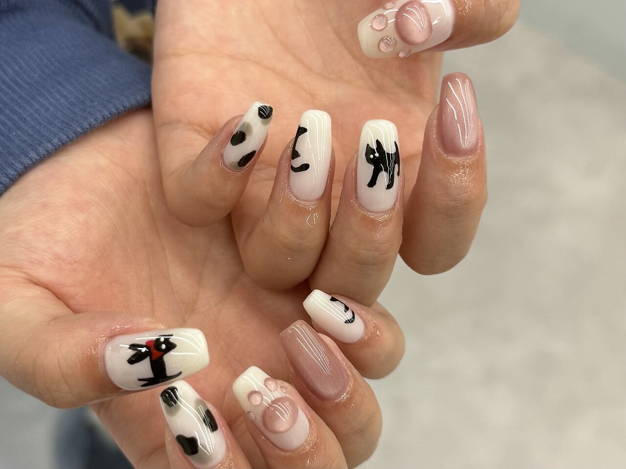 No166 ネイル ネコパーツ キャット