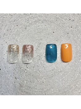 スー(Suu.)/FOOTワンカラー/ラメグラ