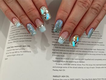 シェリーラメール 池袋店(cherie la mer)/ストーンオーロラネイル