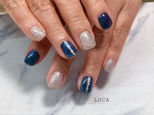 ネイルアトリエルカ(nail atelier LUCA)/M-513 ブルーマグネットネイル