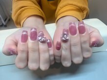 ネイル アイラッシュ 彩 熊谷店/人気のマグネットフレンチネイル