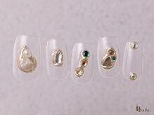 アイネイルズ 横浜WEST店(I-nails)/シンプルビジュー夏9480円