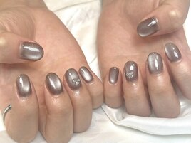 マグネット×リボンネイル