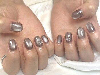 ラズワルド(Lazward)/マグネット×リボンネイル