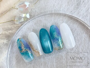 モモ(MOMO)/《天然石風☆定額アート》