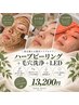 【贅沢トリプルケア】ハーブピーリング+毛穴洗浄+LED ¥13,200