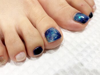 ネイルズ ララ(nails Lala)/星空ネイル。