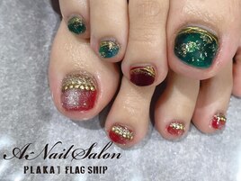 20/11/14　クリスマスフットnail