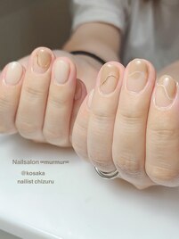 変形フレンチネイル