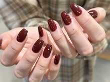 ルハナネイル(Luhana nail by Linoa nail)/ボルドーワンカラー