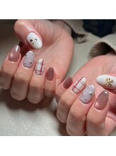 ヴェール(VERT)/ツイードネイル/ガーリーネイル