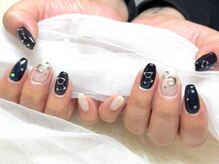 ネイルサロンブリス(nail salon Bliss)/☆幻想的な冬の大三角形ネイル☆