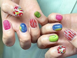 開運カラー！春！個性派ネイル☆