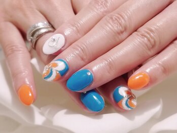 キープ ネイルサロン(KEEP)/プッチ柄~夏~