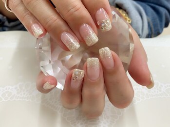プルミエ ネイル(Premier Nail)/キラキラ☆シルバーラメグラ